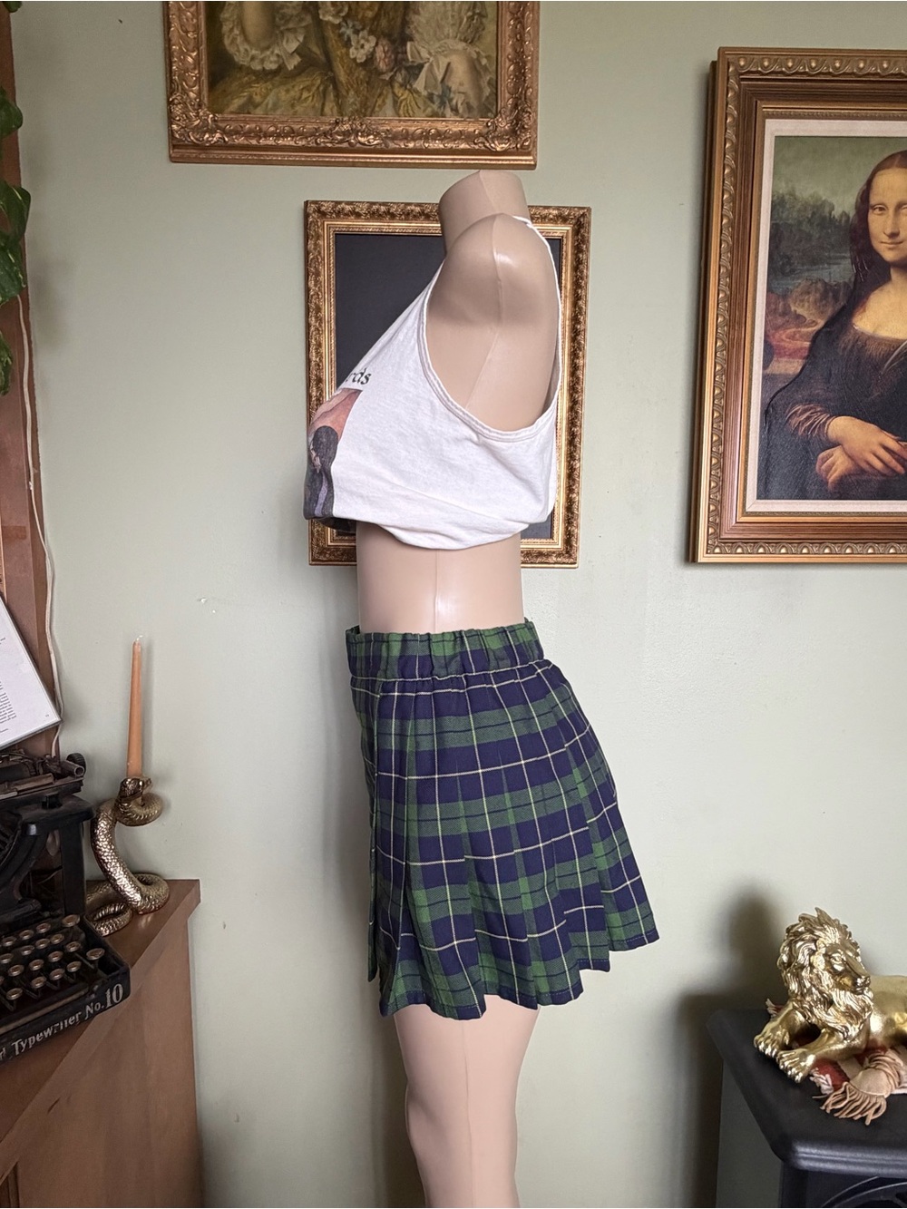 Sport Kilt Plaid Short Skirt Woman’s Size S Preppy Old Money Academia Clueless - Picture 9 of 16